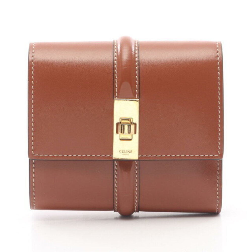 Celine Wallet Trifold Brown Leather - Picture 2 of 8